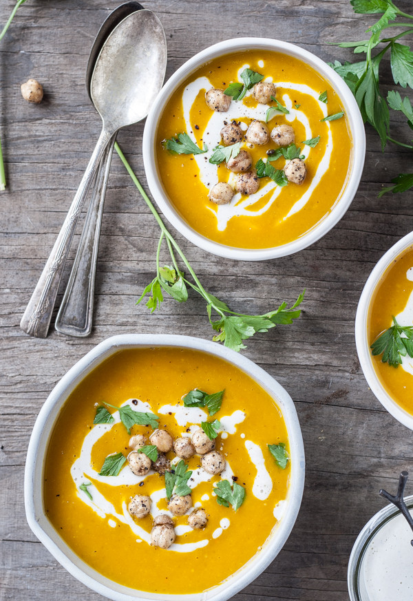 Winter Squash Soup
 Winter Squash Soup with Tahini & Za atar Dishing Up the Dirt