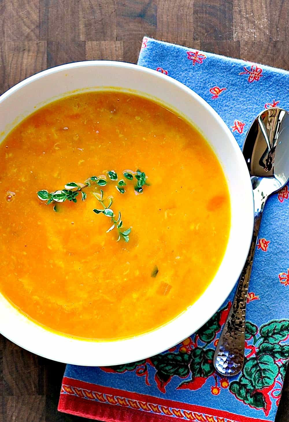 Winter Squash Soup
 Easy Winter Squash Soup with Gruyere Pinch and Swirl