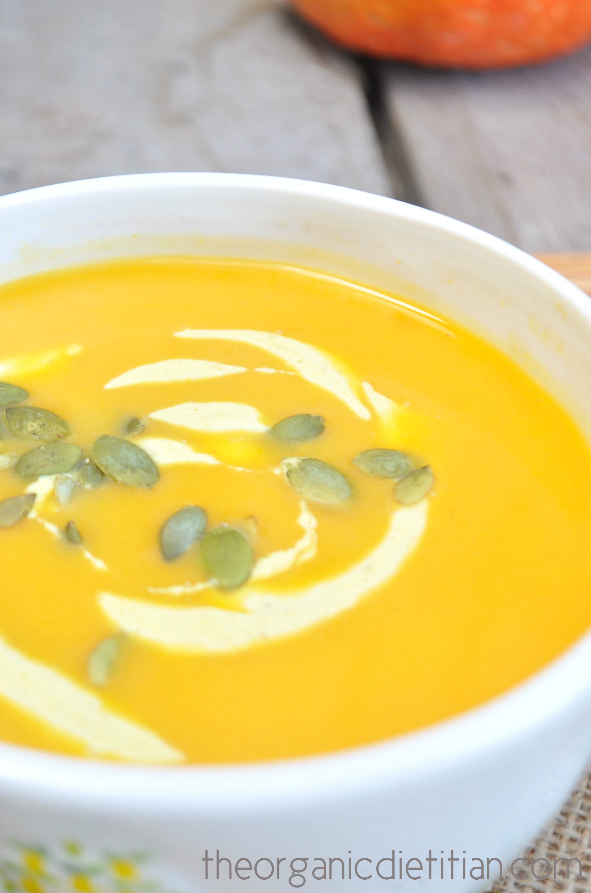 Winter Squash Soup
 e Pot Winter Squash Soup with Curry Cream The Organic