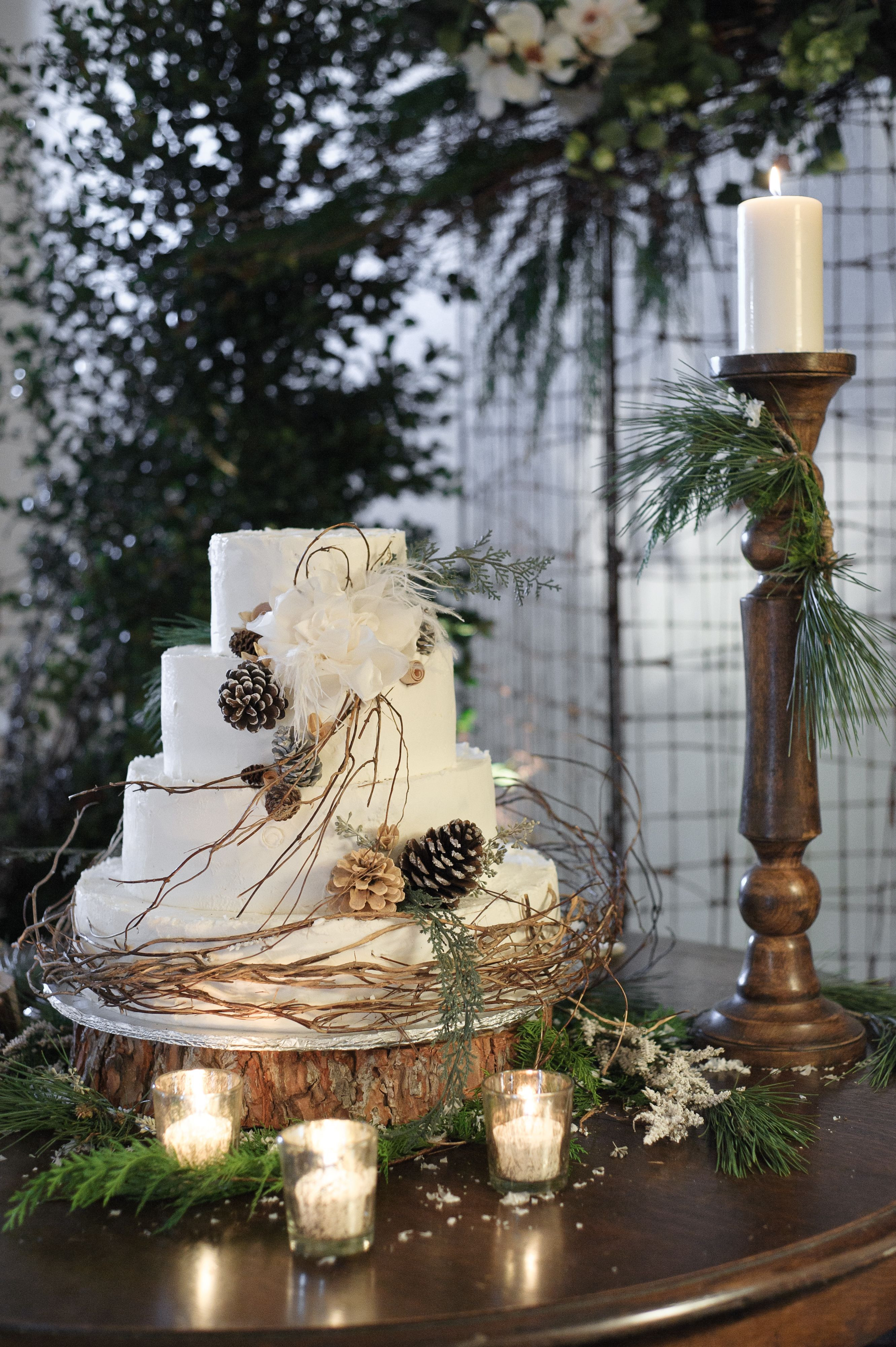 Winter Wedding Cakes
 Winter Weddings Sparkle with Dramatic Elegance Christmas