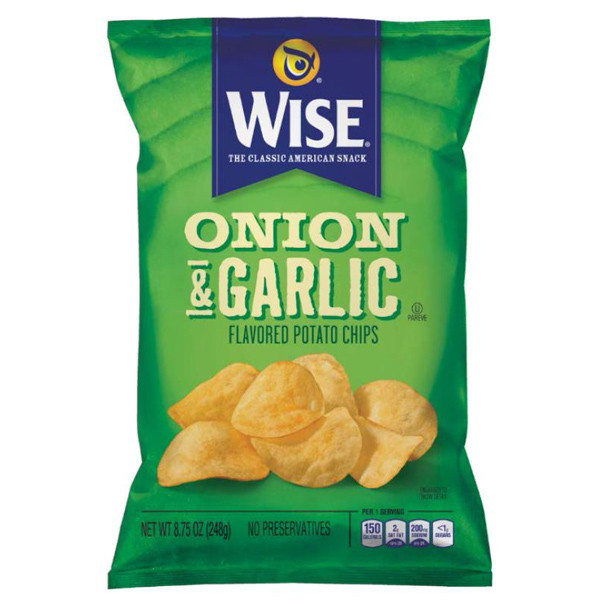 Wise Potato Chips
 Wise ion & Garlic Potato Chips 6 75 oz Bags Pack of 6