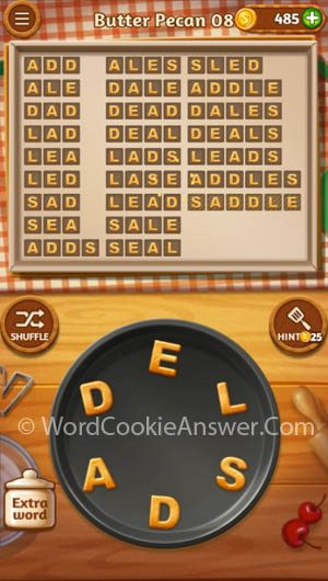 Word Cookies Butter Pecan
 Word Cookies Butter Pecan Level 8 Answers And Cheats