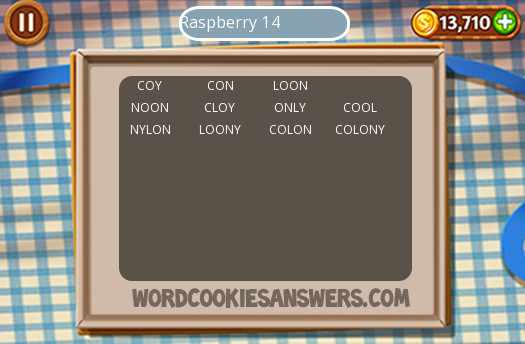 Word Cookies Chocolate 14
 Word Cookies Raspberry Level 14 Word Cookies Answers