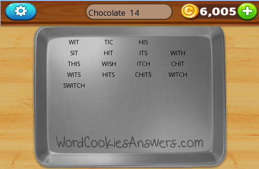 Word Cookies Chocolate 14
 Word Cookies Cross Chocolate Level 14 Word Cookies Answers