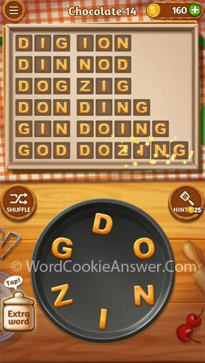 Word Cookies Chocolate 14
 Word Cookies Chocolate Level 14 Answers