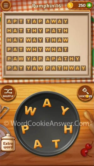 Word Cookies Pumpkin
 Word Cookies Pumpkin Level 16 Answers And Cheats
