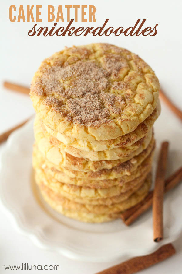 Yellow Cake Mix Cookies
 5 Ingre nt Cake Mix Snickerdoodles