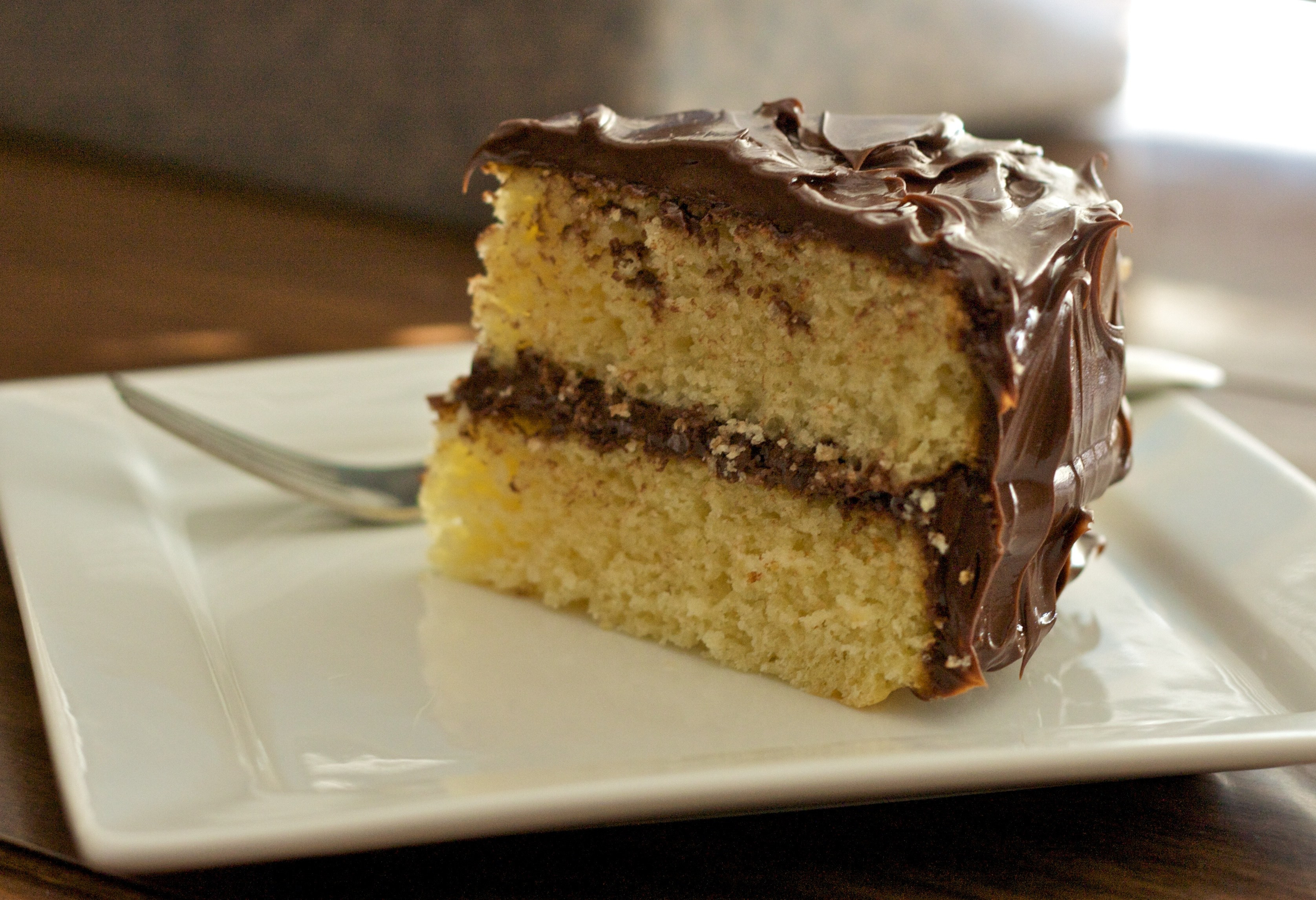 Yellow Cake With Chocolate Frosting
 Bacon wrapped pizza Make a new good habit each week