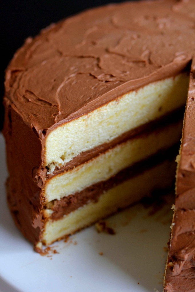 Yellow Cake With Chocolate Frosting
 Yellow Cake with Chocolate Frosting Grandbaby Cakes