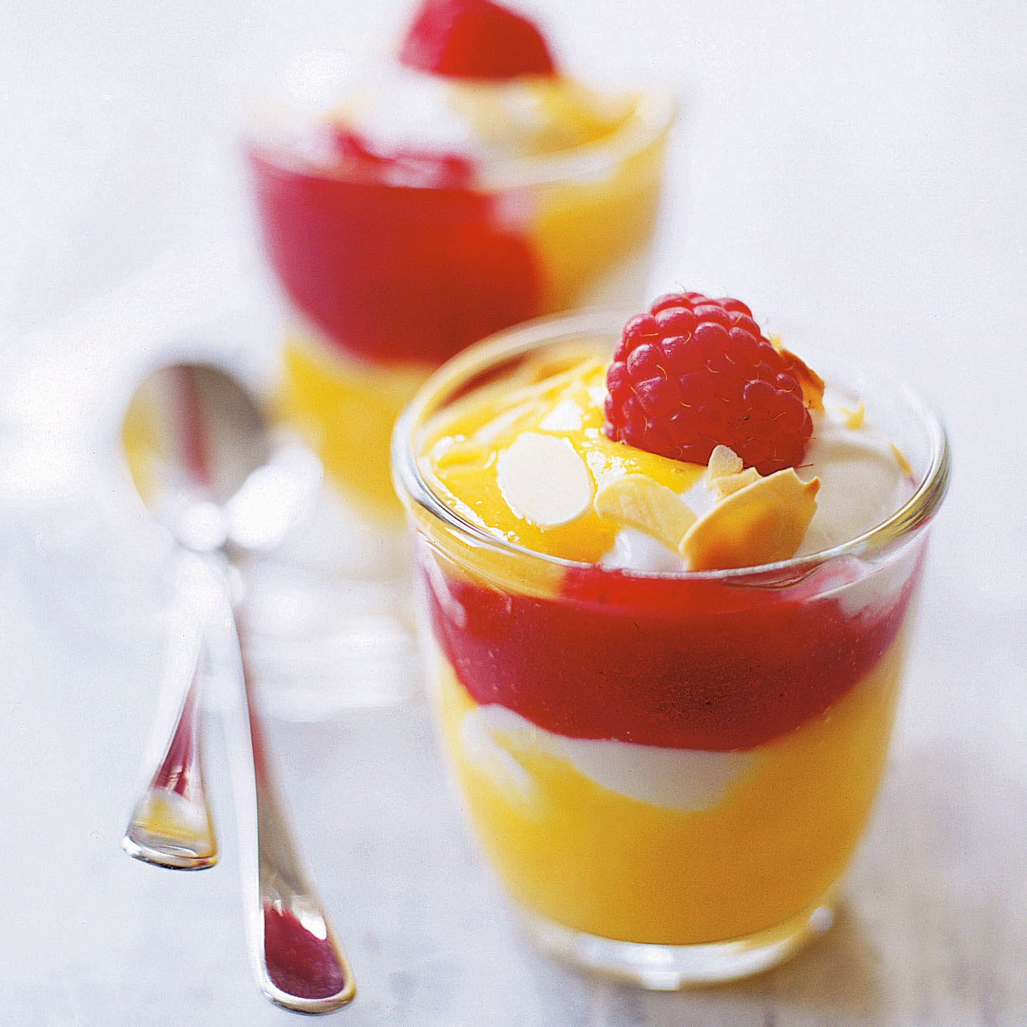 Yoghurt Dessert Recipe
 Greek Yogurt with Mango and Raspberries Woman And Home