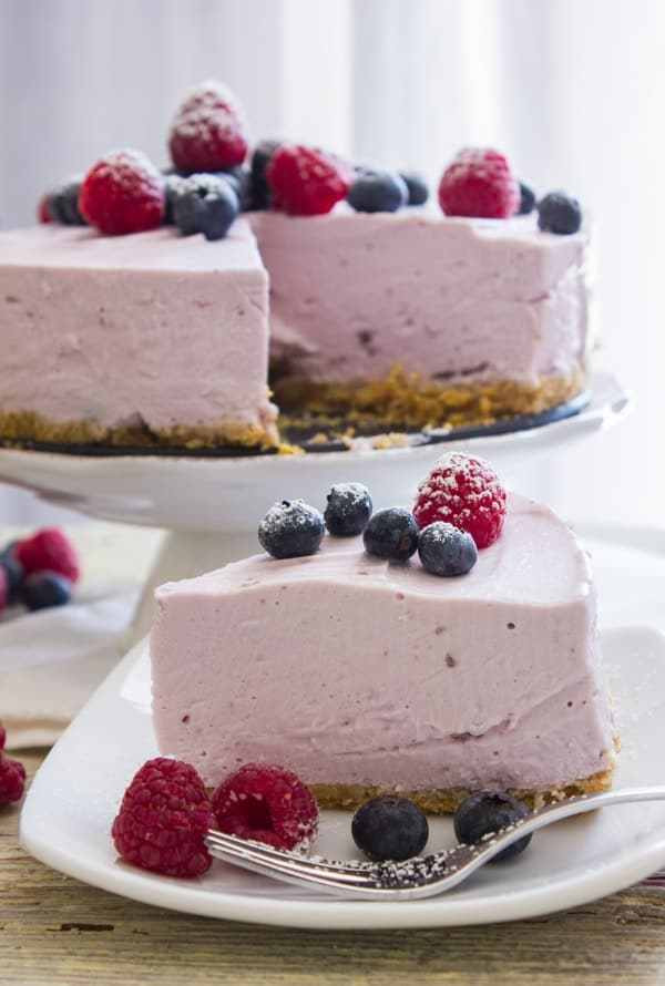 Yogurt Dessert Recipe
 No Bake Berry Greek Yogurt Pie SundaySupper An Italian