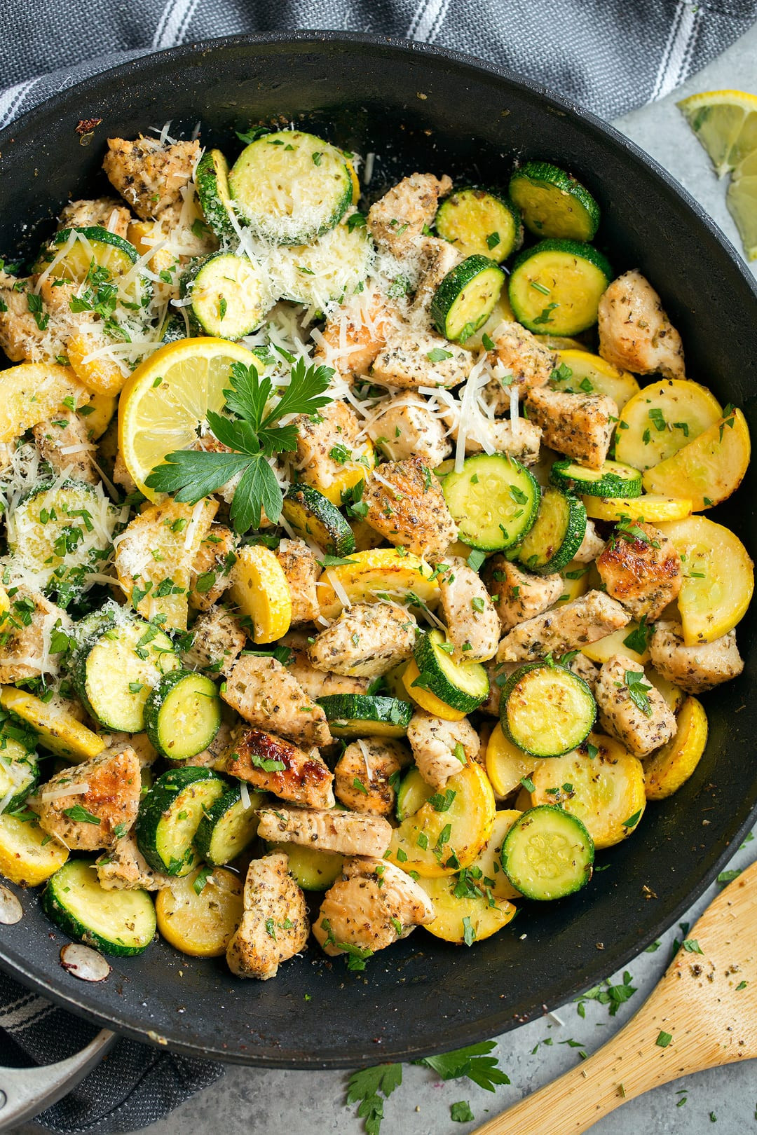 Zucchini And Chicken
 skillet summer squash recipes