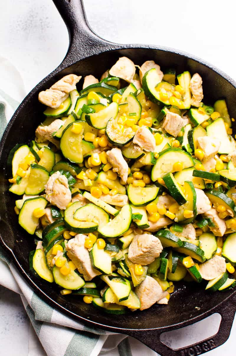 Zucchini And Chicken
 Chicken Zucchini and Corn iFOODreal Healthy Family Recipes