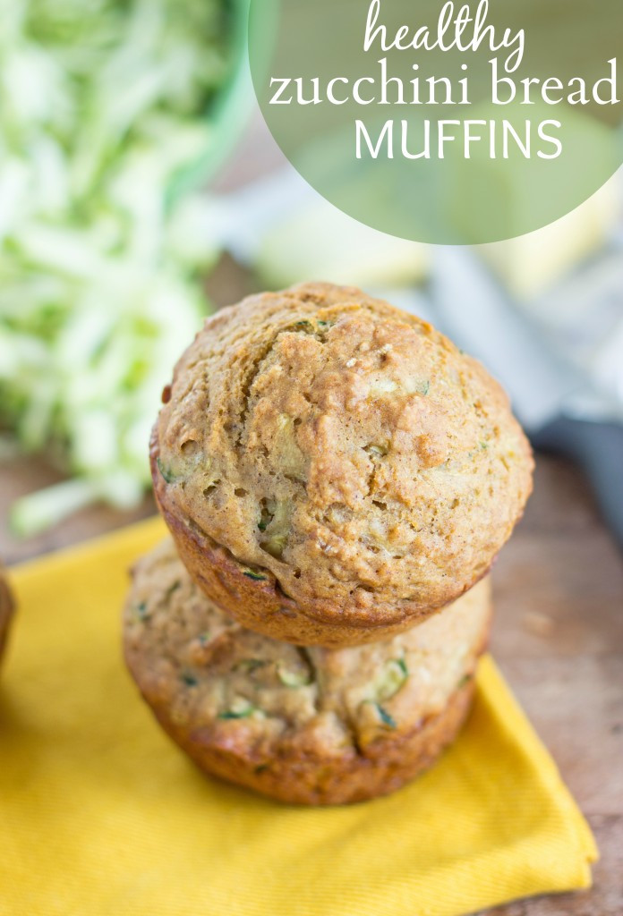 Zucchini Bread Muffins
 Healthy Zucchini Bread Muffins Chelsea s Messy Apron