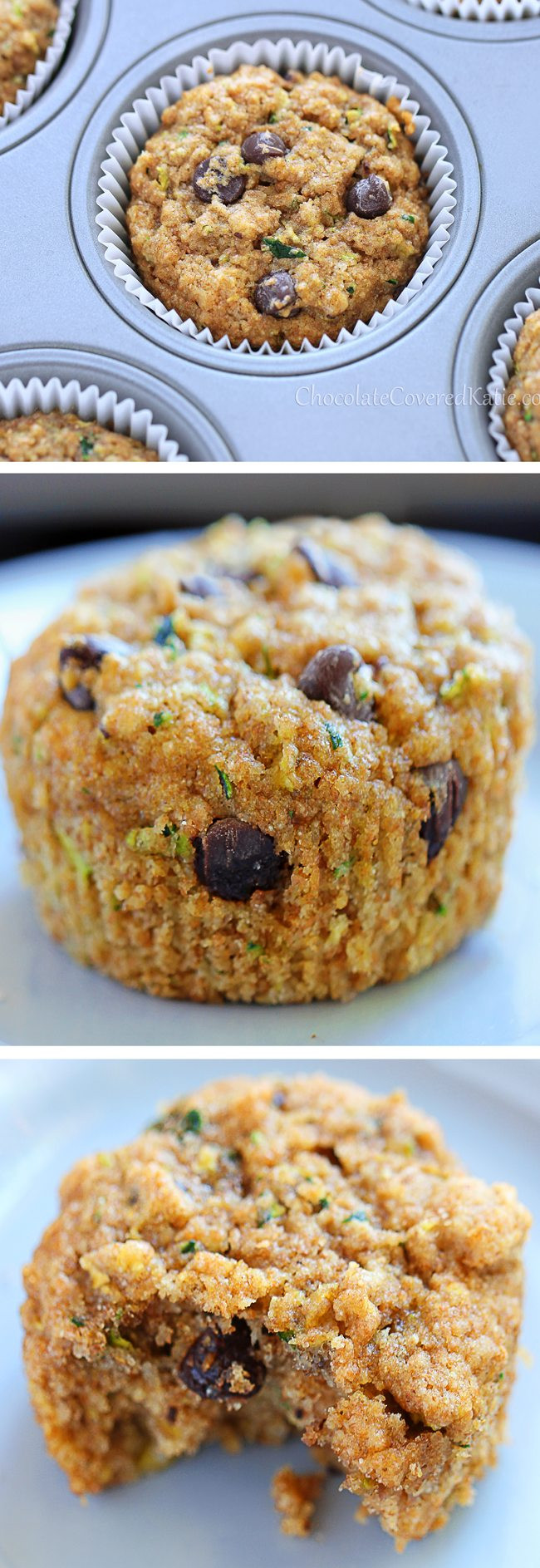 Zucchini Bread Muffins
 Chocolate Chip Zucchini Muffins Deliciously Healthy