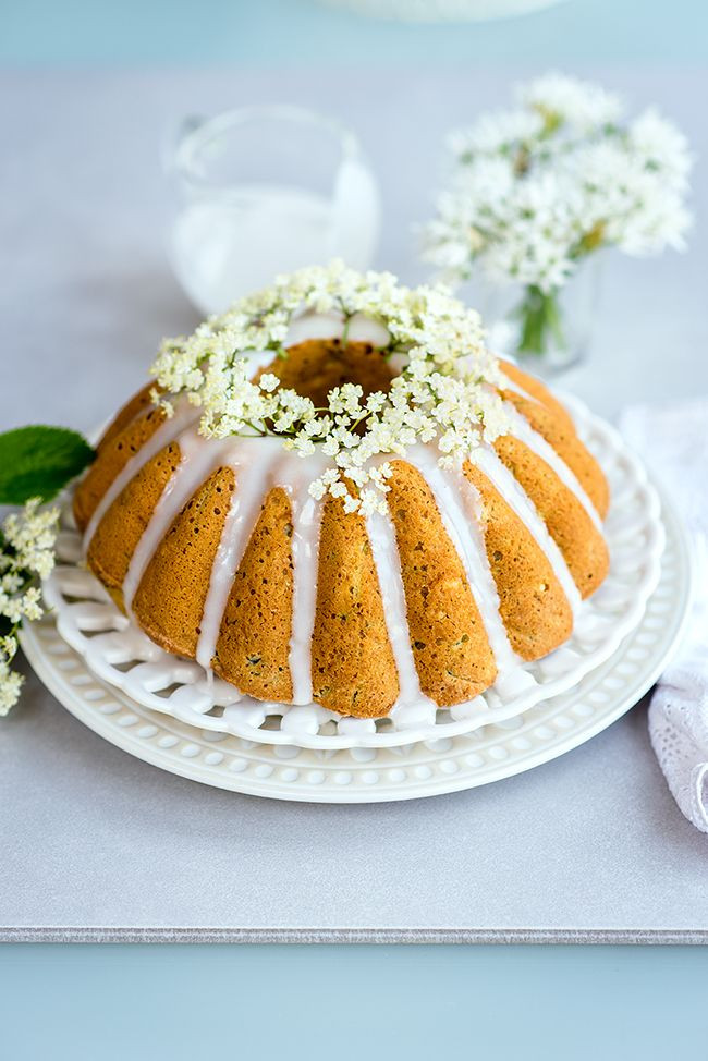 Zucchini Bundt Cake
 Zucchini Coconut Bundt Cake with Elderflower Glaze