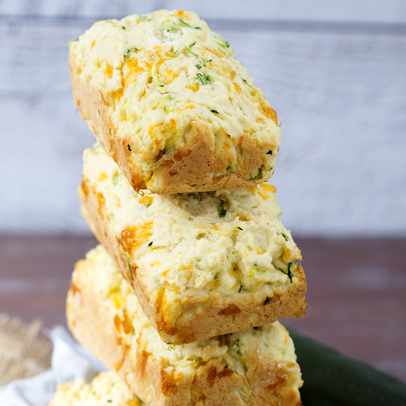 Zucchini Cheese Bread
 Cheesy Garlic Zucchini Bread