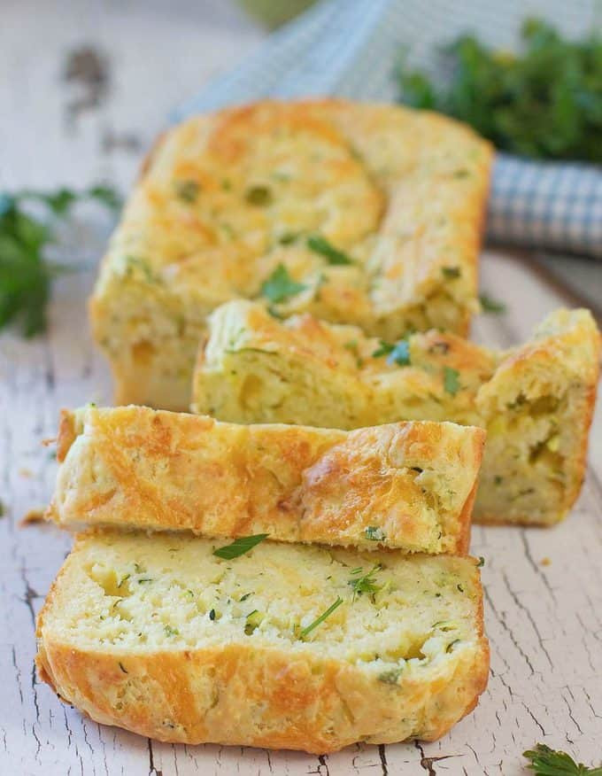 Zucchini Cheese Bread
 Savory Zucchini Cheese Bread