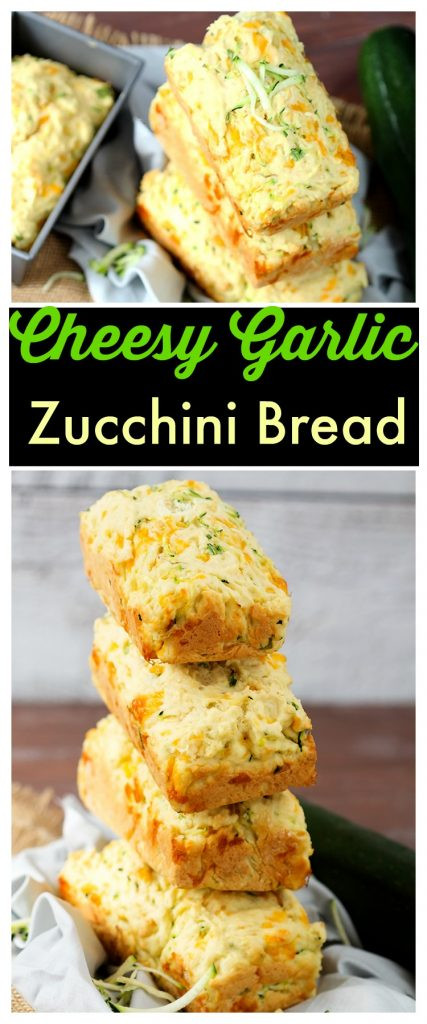 Zucchini Cheesy Bread
 Cheesy Garlic Zucchini Bread