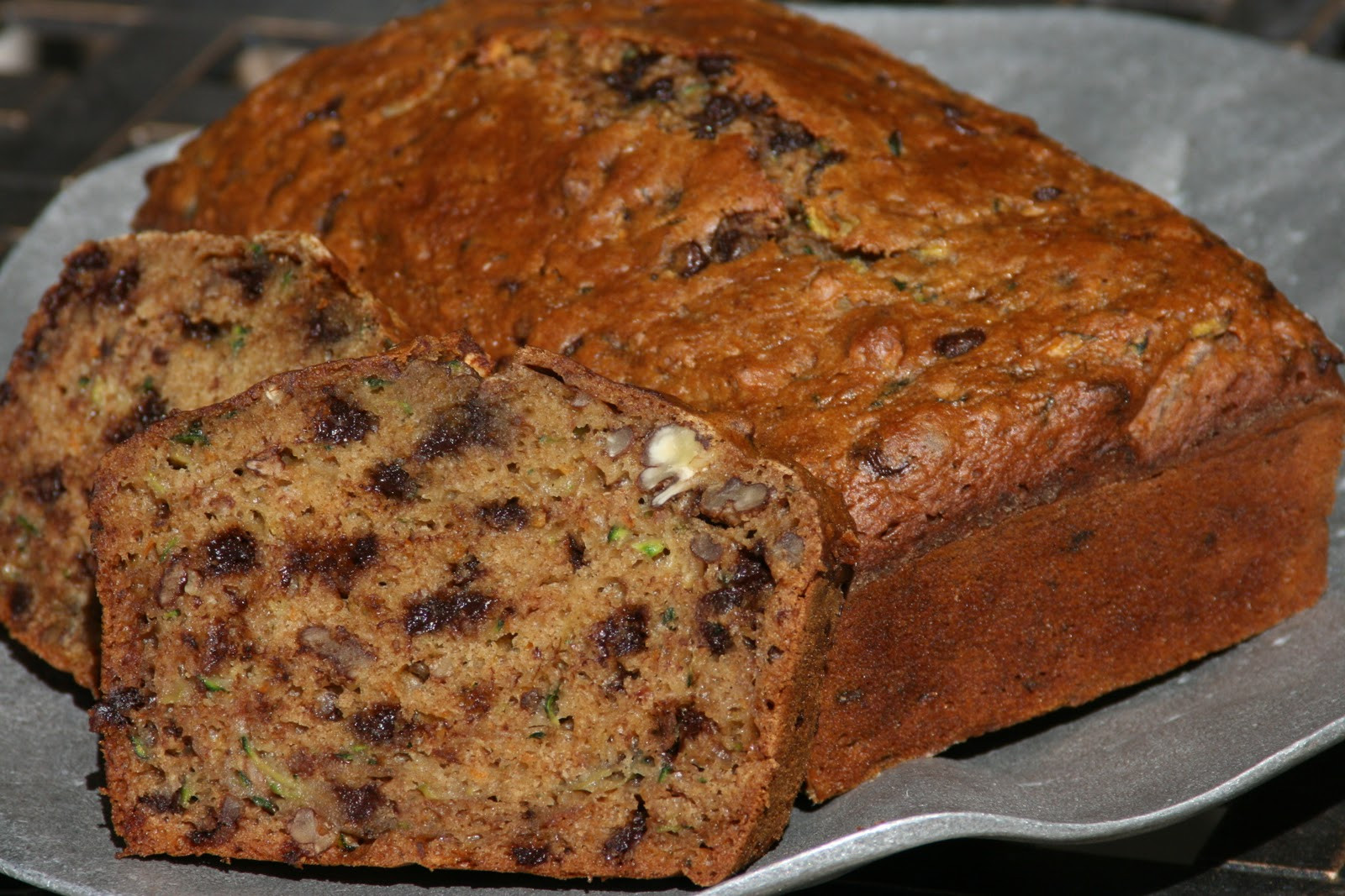 Zucchini Chocolate Chip Bread
 Zucchini Bread with Chocolate Chips noelle o designs