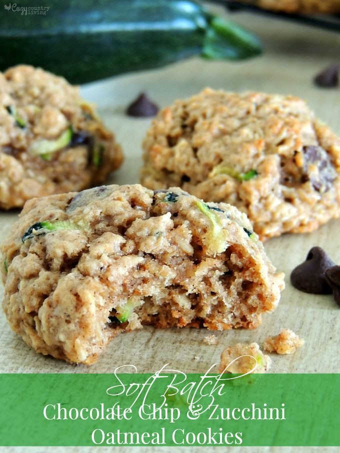 Zucchini Chocolate Chip Cookies
 Chocolate Chip & Zucchini Oatmeal Cookies