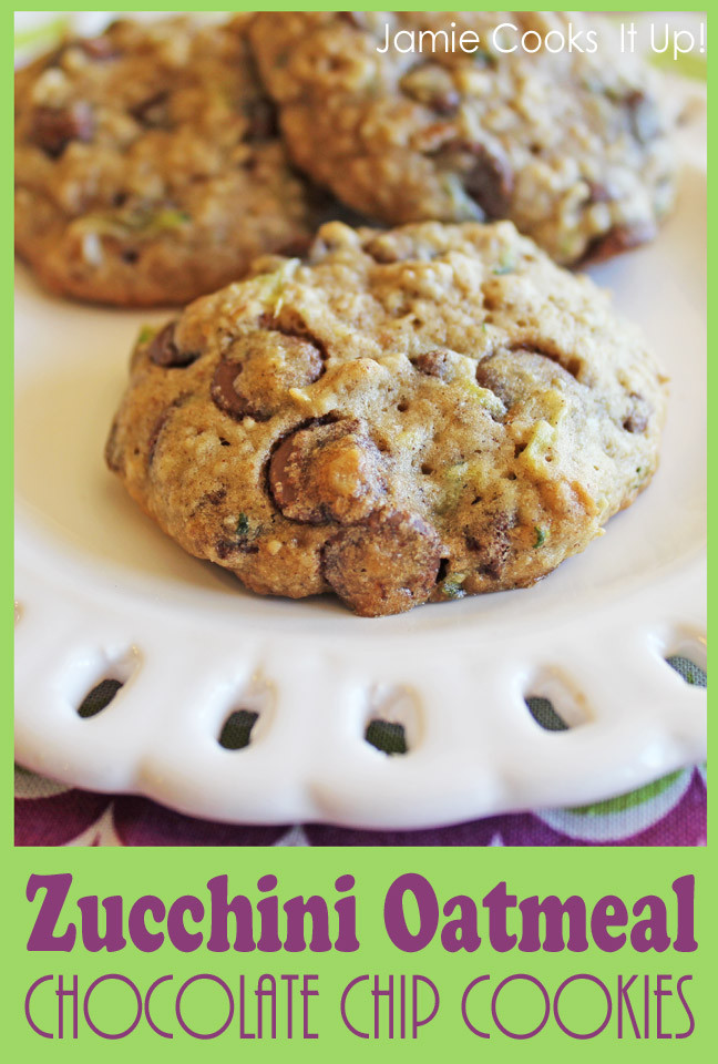 Zucchini Chocolate Chip Cookies
 Zucchini Oatmeal Chocolate Chip Cookies