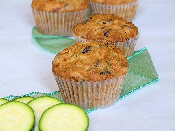 Zucchini Chocolate Chip Muffins
 Zucchini Chocolate Chip Muffins