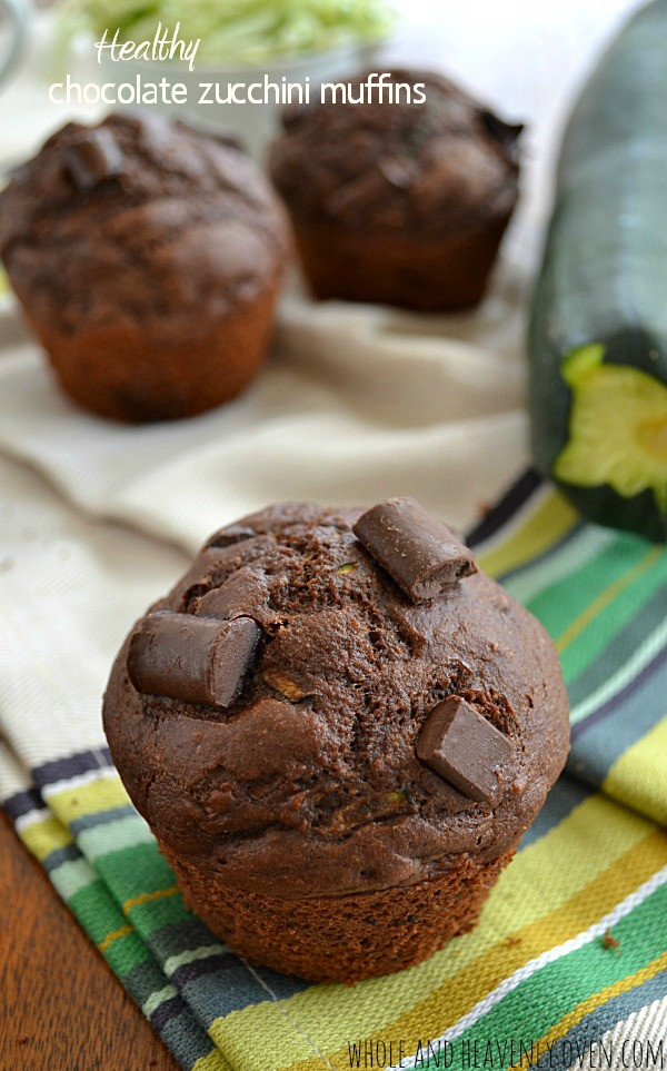 Zucchini Muffins Healthy
 Healthy Chocolate Zucchini Muffins