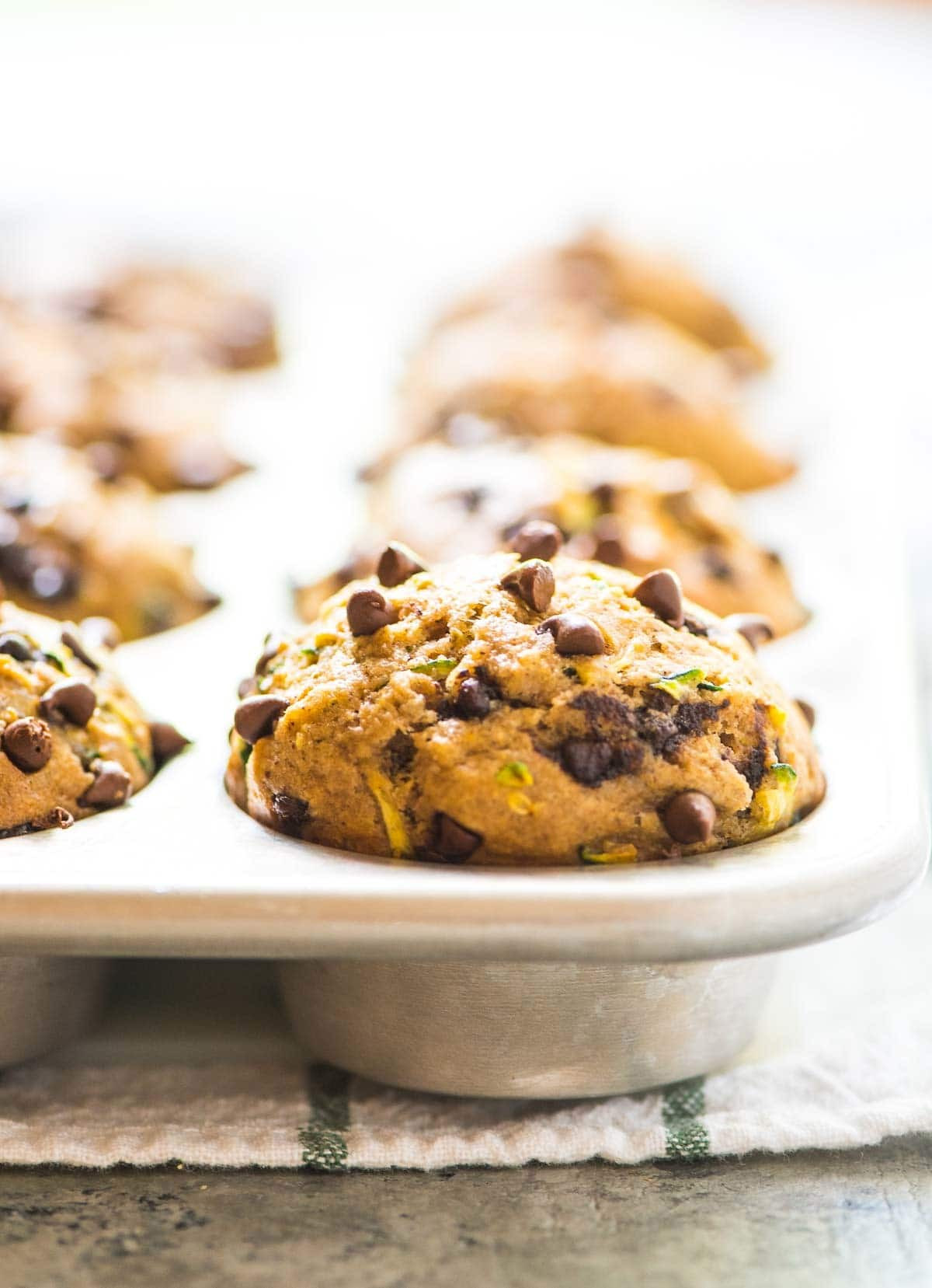 Zucchini Muffins Healthy
 Healthy Zucchini Muffins with Chocolate Chips