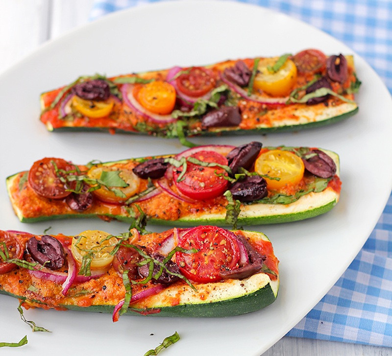 Zucchini Pizza Boats
 Zucchini Pizza Boats