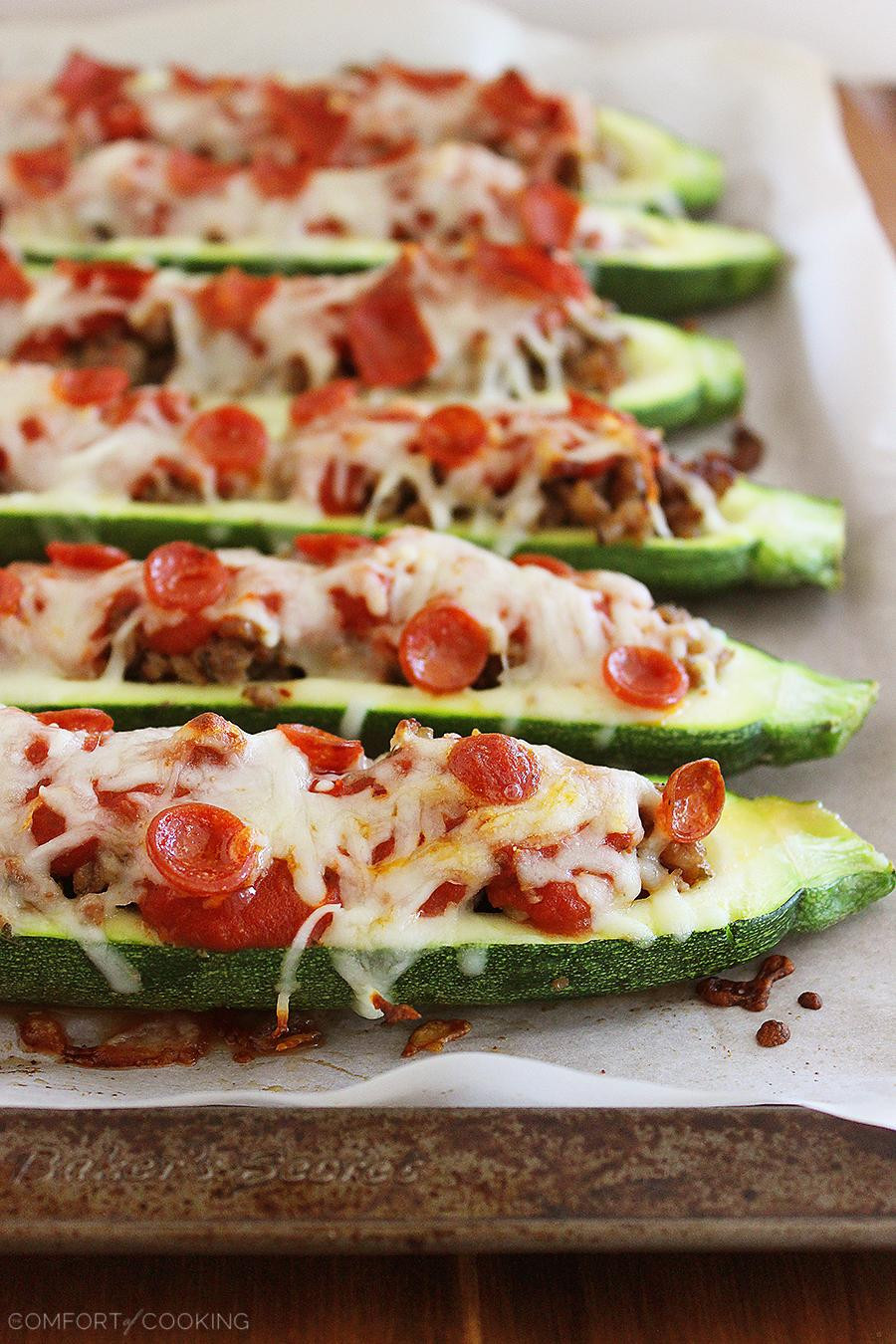 Zucchini Pizza Boats
 The fort of Cooking Pizza Zucchini Boats