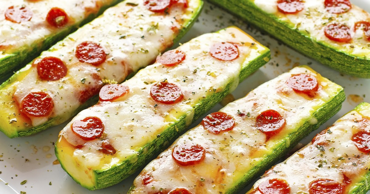 Zucchini Pizza Boats
 The Iron You Zucchini Pizza Boats