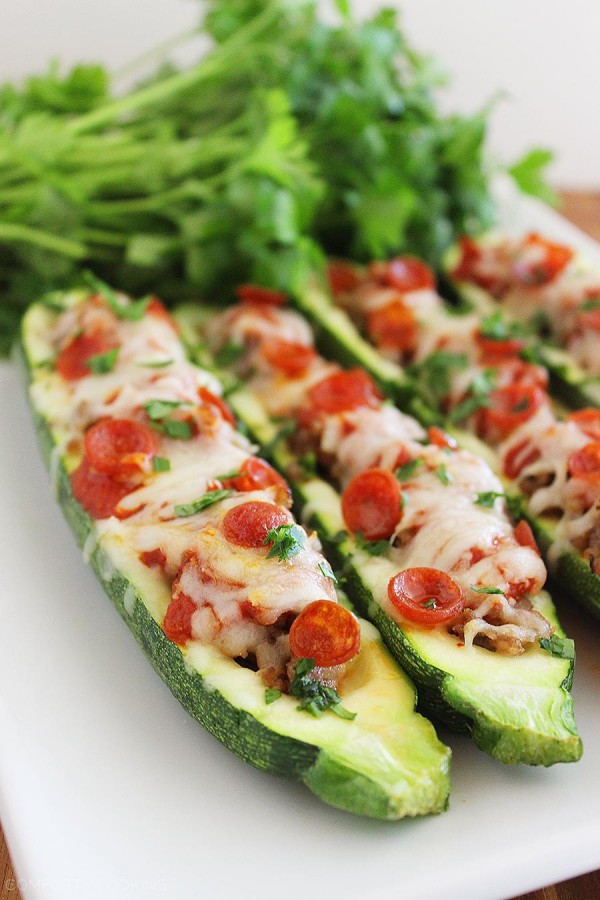 Zucchini Pizza Boats
 Pizza Zucchini Boats