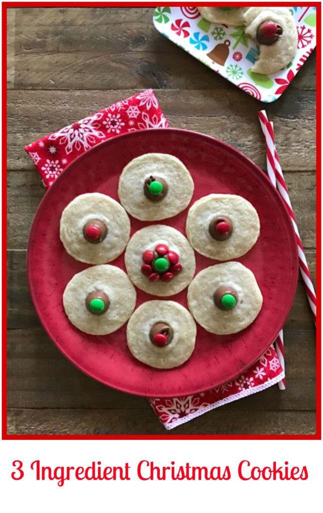 3 Ingredient Christmas Cookies
 Last Minute Quick and Easy 3 Ingre nt Christmas Cookies
