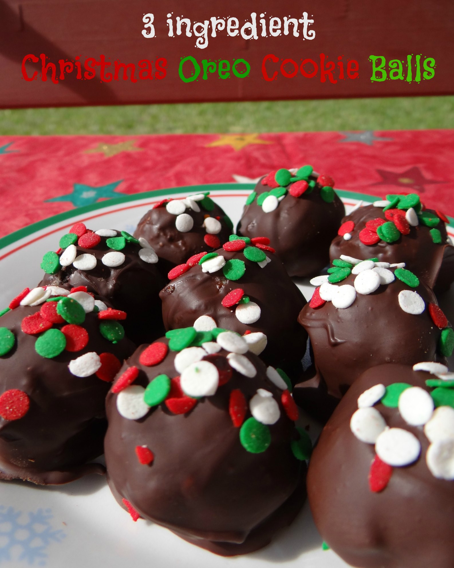3 Ingredient Christmas Cookies
 3 ingre nt Christmas Oreo Cookie Balls An Easy