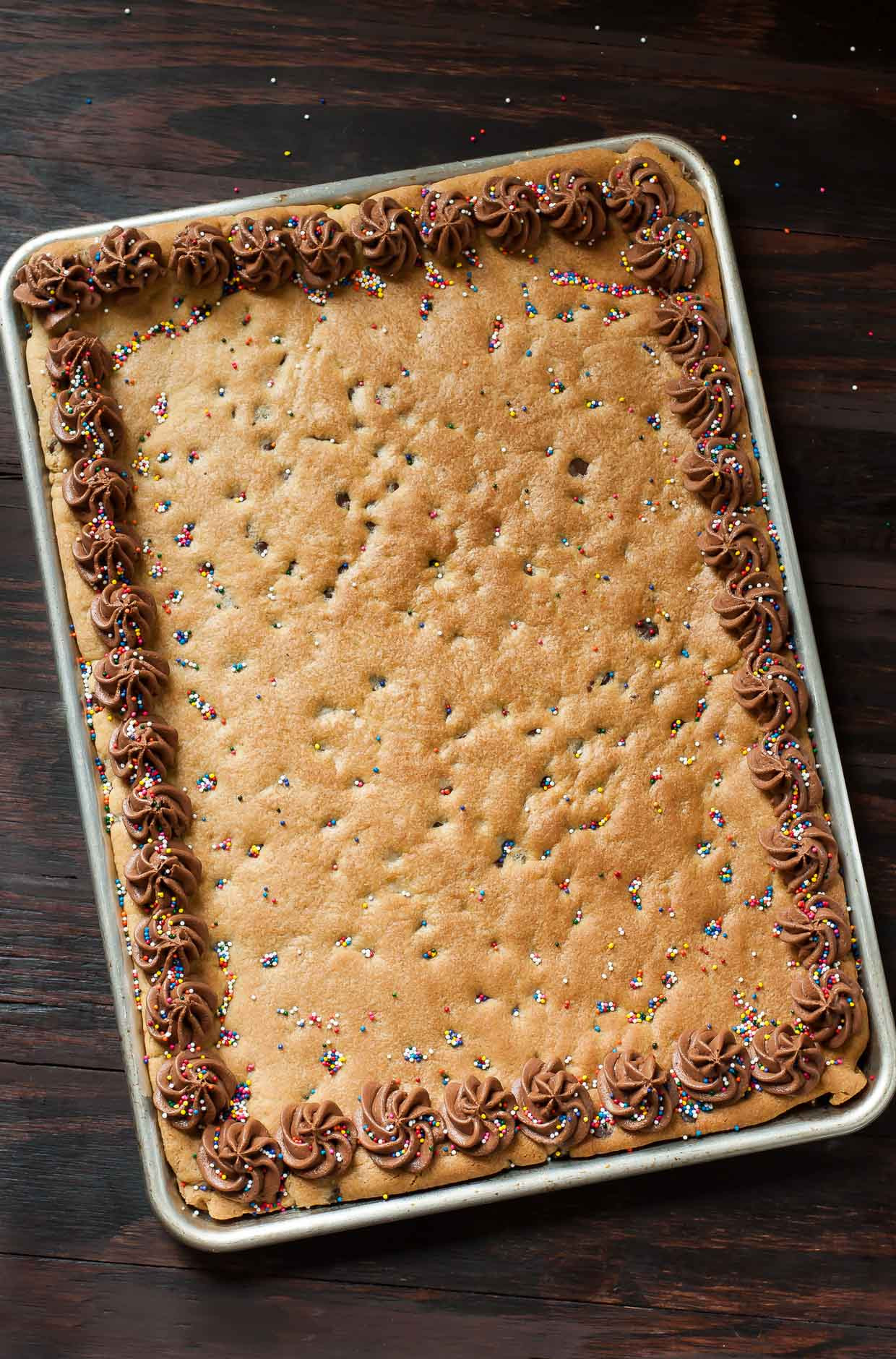 4 Thanksgiving Pies On One Sheet Tray
 Sheet Pan Cookie Cake Recipe Peas And Crayons