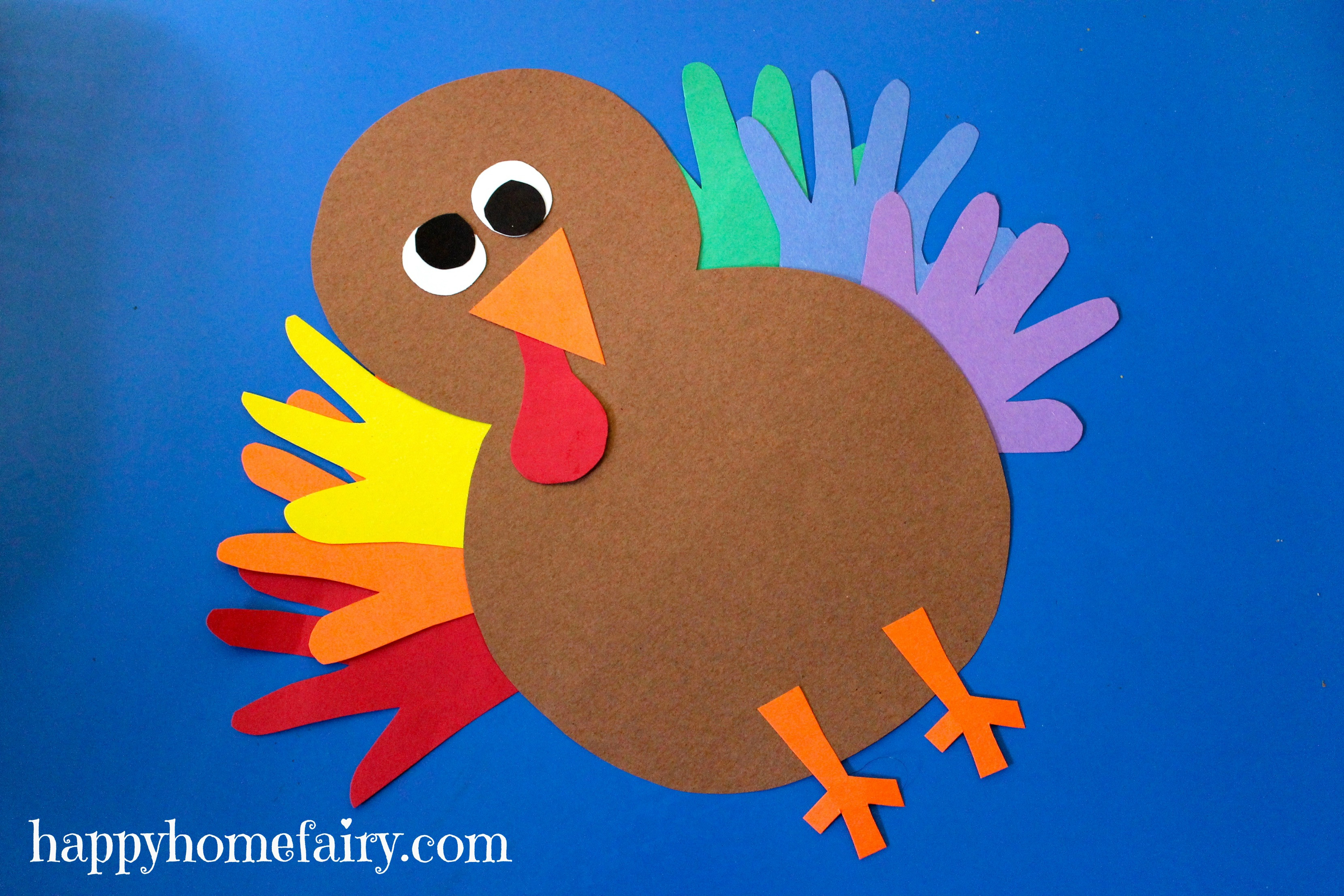 A Turkey For Thanksgiving Activity
 Thankful Handprint Turkey Craft FREE Printable Happy