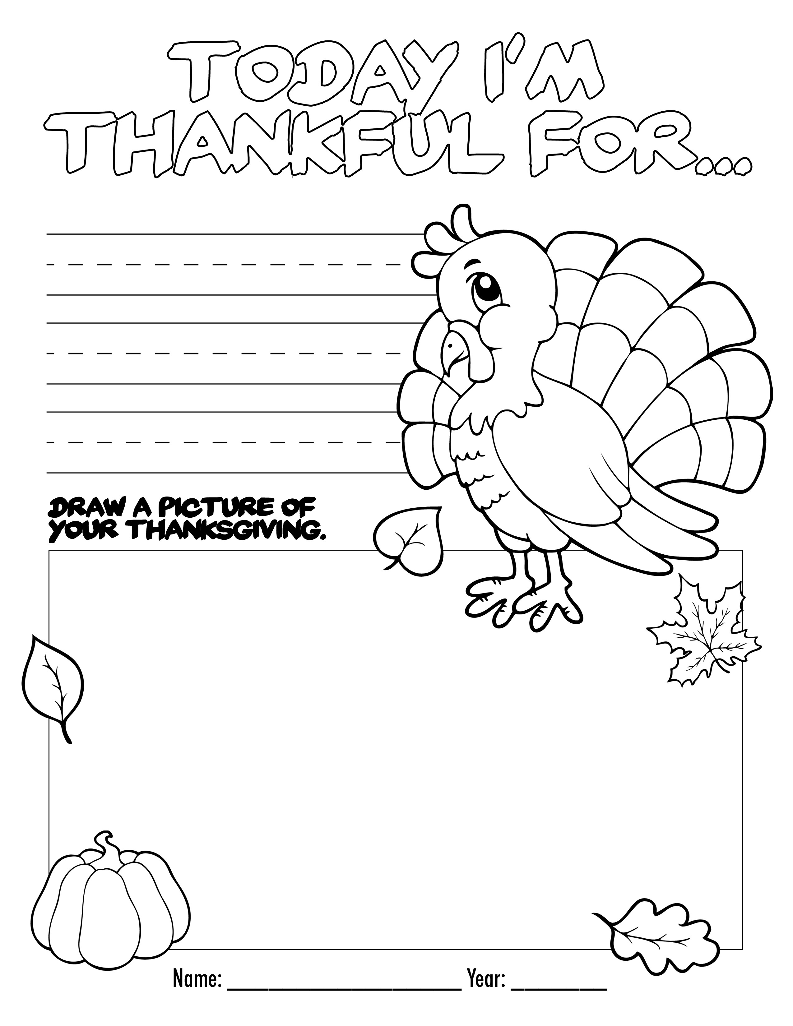 A Turkey For Thanksgiving Activity
 Thanksgiving Coloring Book free printable How to Nest
