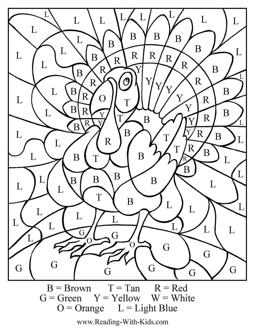 A Turkey For Thanksgiving Activity
 Thanksgiving Coloring Pages