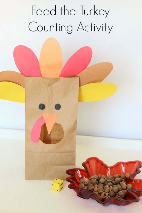 A Turkey For Thanksgiving Activity
 Feed the Turkey Counting Activity