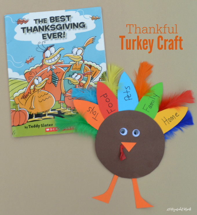 A Turkey For Thanksgiving Book
 Thankful Turkey Kid Craft and Book The Resourceful Mama