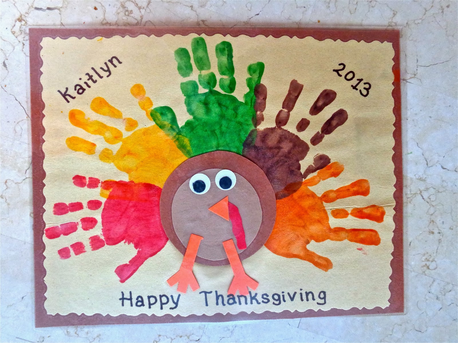 Already Made Turkey For Thanksgiving
 Terrific Preschool Years Thanksgiving placemats