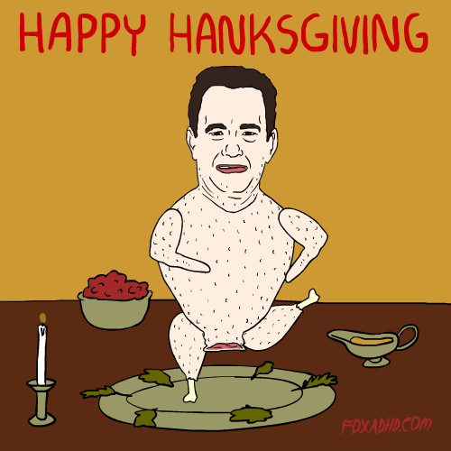 Animated Thanksgiving Turkey Movie
 Tom Hanks Turkey GIF by Animation Domination High Def