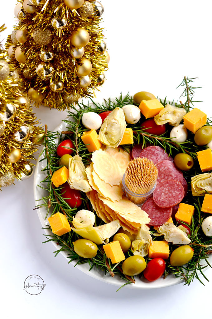 Antipasto Christmas Tree
 Antipasto Christmas Wreath Easy Appetizer A Pinch of