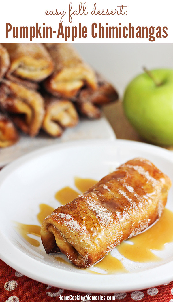 Apple Recipes For Fall
 Easy Fall Dessert Pumpkin Apple Chimichanga Recipe Home