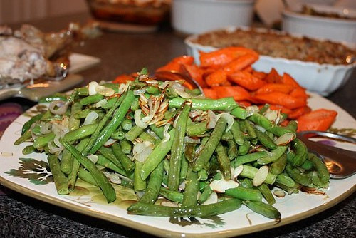 Awesome Thanksgiving Side Dishes
 Roasted Green Beans with Shallots and Almonds