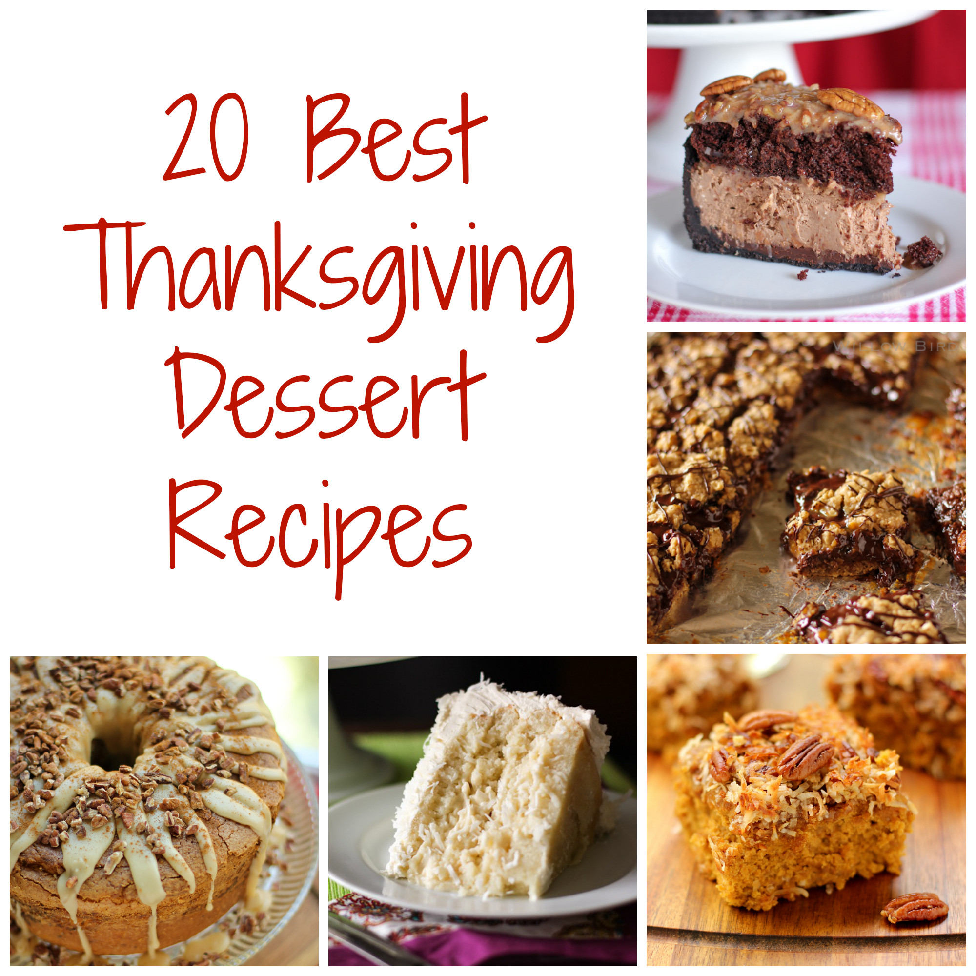 Best Desserts For Thanksgiving
 Thanksgiving Dessert Recipes Willow Bird Baking