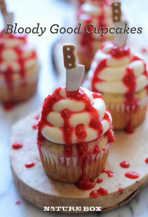 Bloody Halloween Cupcakes
 25 KILLER Halloween Cupcake Recipes Kaila Yu