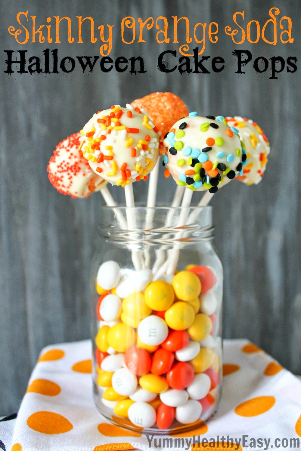 Cakes Pops Halloween
 Skinny Orange Soda Halloween Cake Pops Yummy Healthy Easy