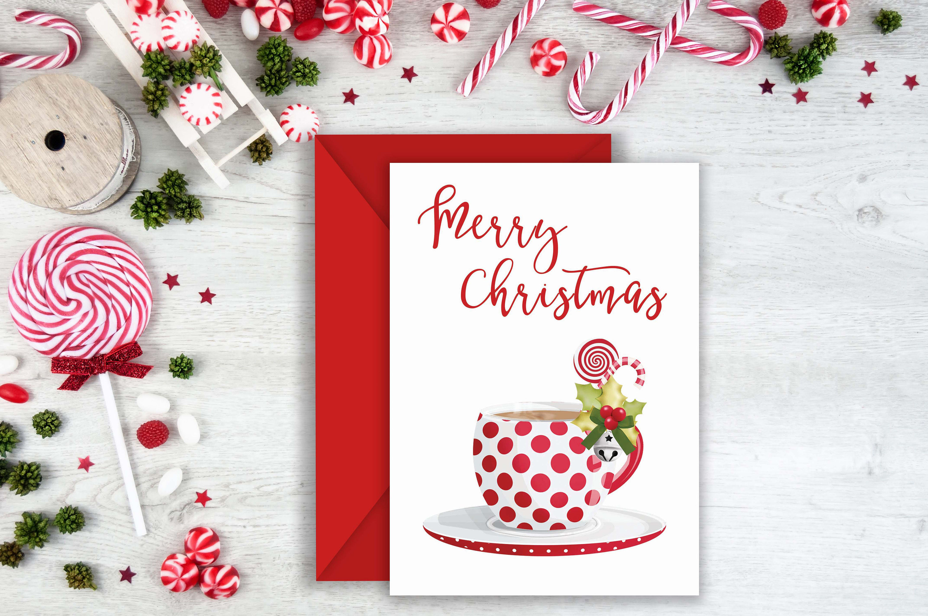 Candy Cane Christmas Cards
 Christmas Card Christmas Candy Cane Card Christmas Teacup